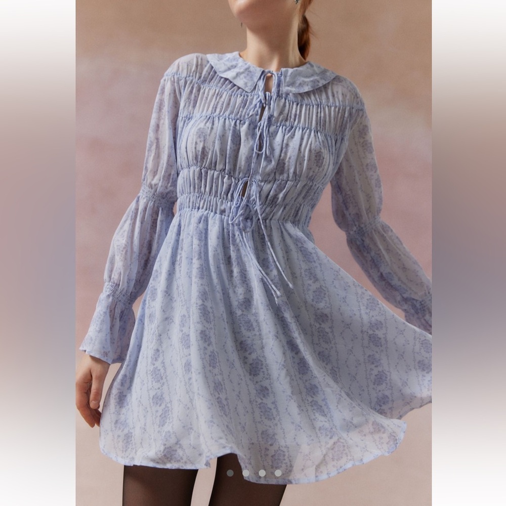 Kimchi blue lonie smocked mini dress